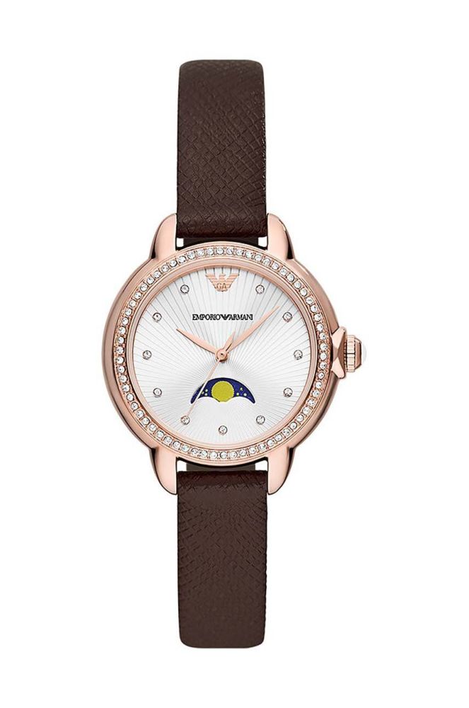 Годинник Emporio Armani жіночий колір коричневий
