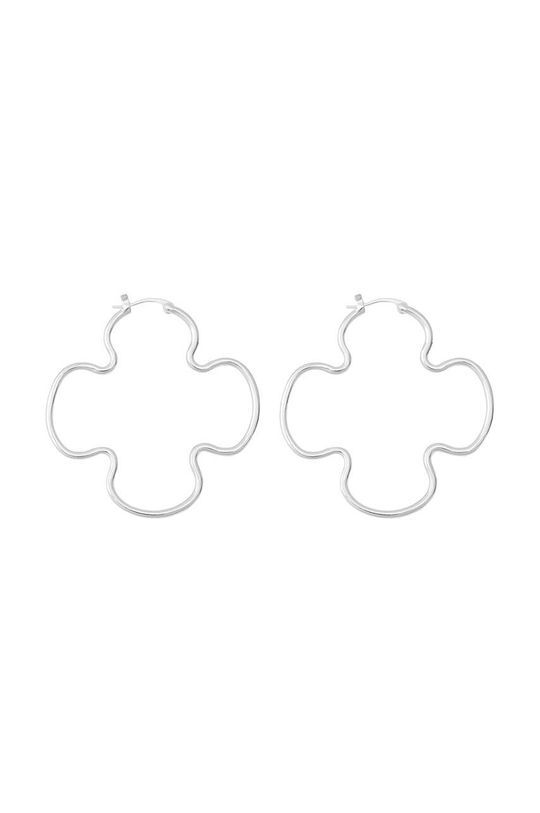 Сережки Lilou Clover колір срібний