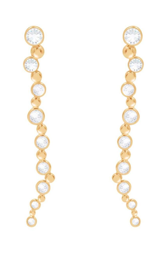 Позолочені сережки Lilou Sparkling колір золотий (3636854)