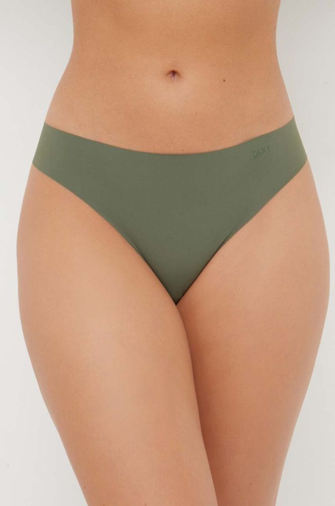 Стринги Dkny колір зелений (3139243)