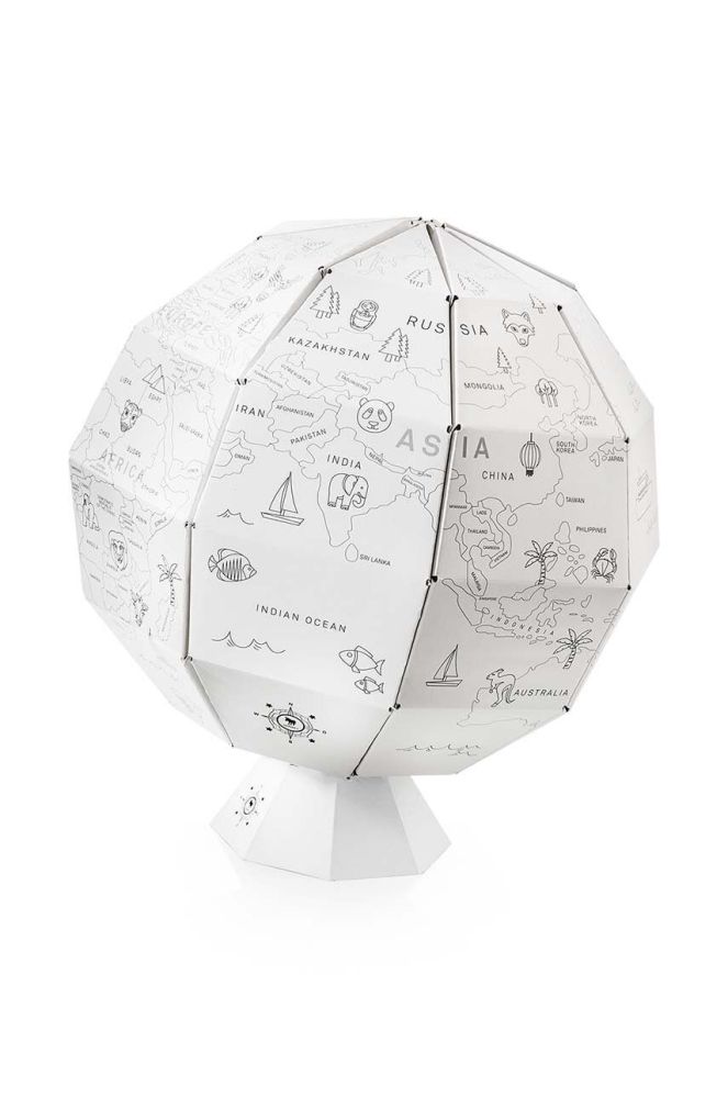 Глобус для розфарбовування Donkey DIY My First Globe колір білий