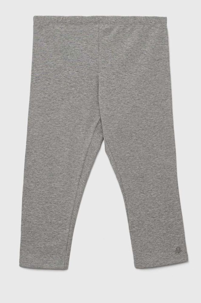 Дитячі легінси United Colors of Benetton колір сірий однотонні (3278352)
