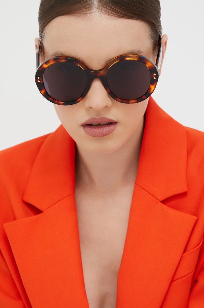 Сонцезахисні окуляри Gucci жіночі колір коричневий (2475994)
