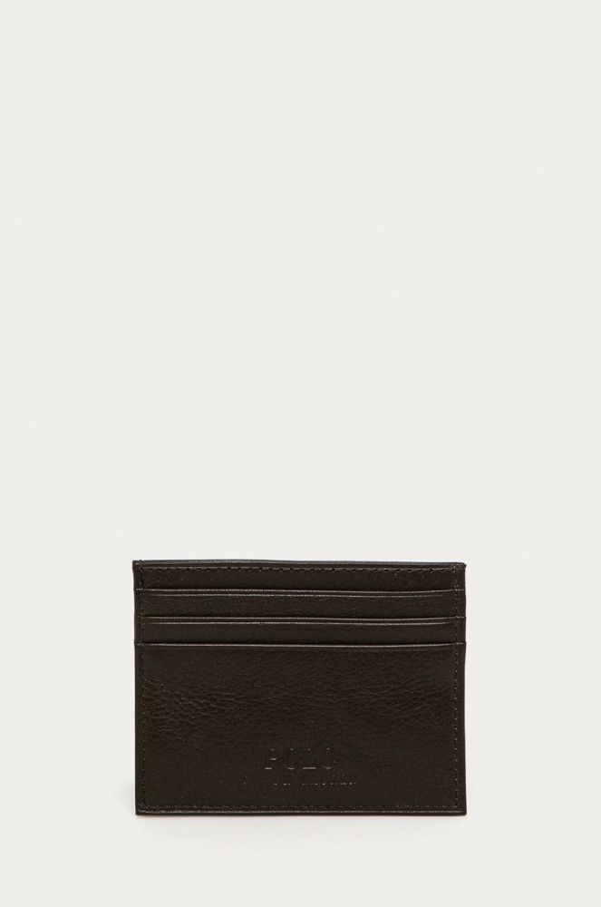Polo Ralph Lauren - Шкіряний гаманець колір коричневий (613757)
