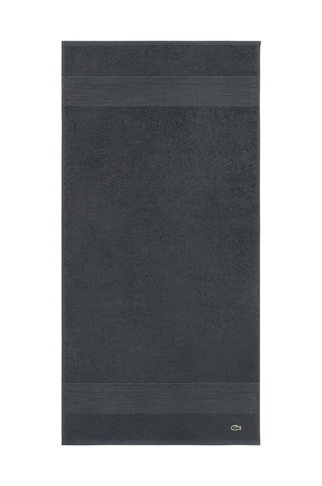 Середній бавовняний рушник Lacoste 100 x 150 cm колір сірий