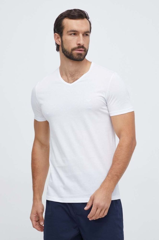 Emporio Armani - Футболка (2-pack) колір білий (797228)