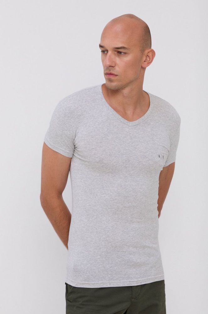 Armani Exchange - Футболки (2-pack) колір чорний (1673226)