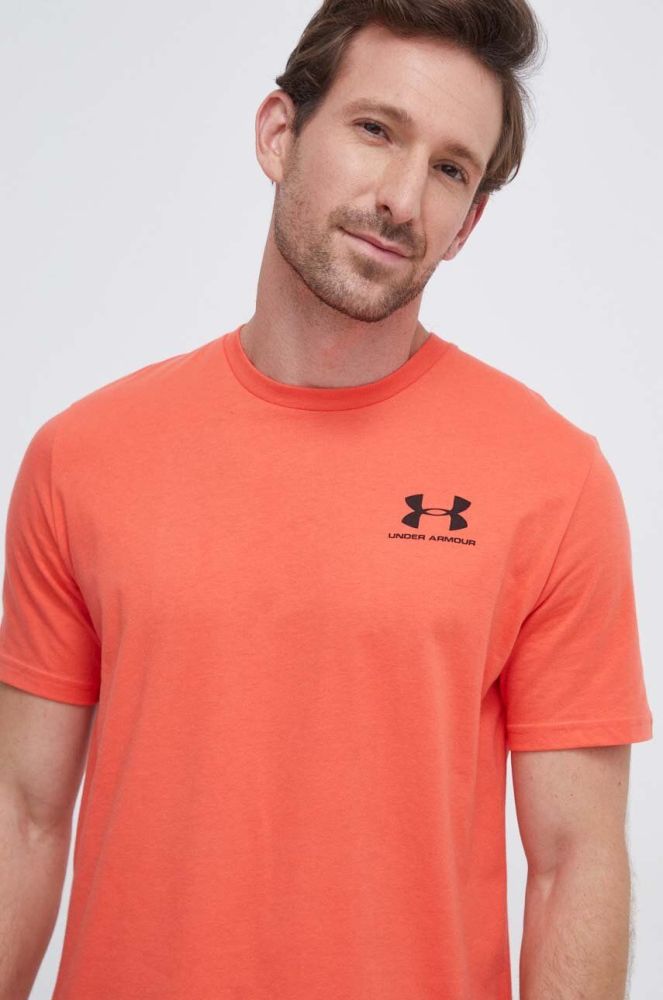 Футболка Under Armour чоловічий колір помаранчевий однотонний 1326799-439