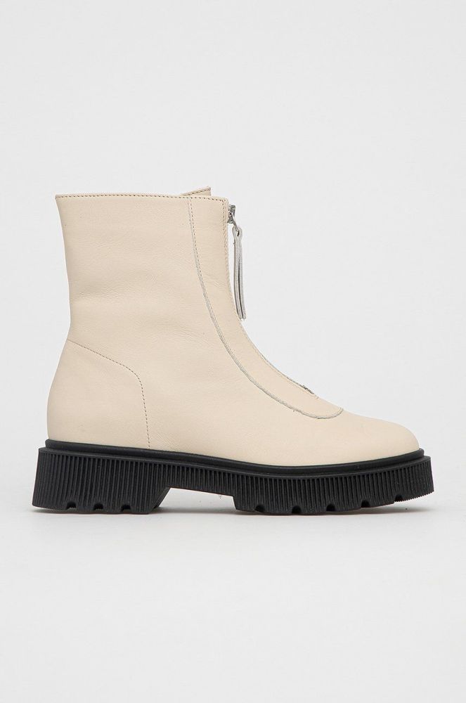 Шкіряні черевики Kurt Geiger London Stint жіночі колір прозорий на платформі