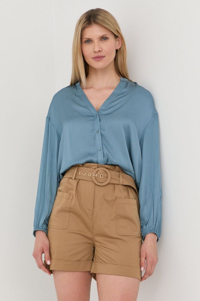 Сорочка Guess жіноча relaxed колір блакитний (2436357)