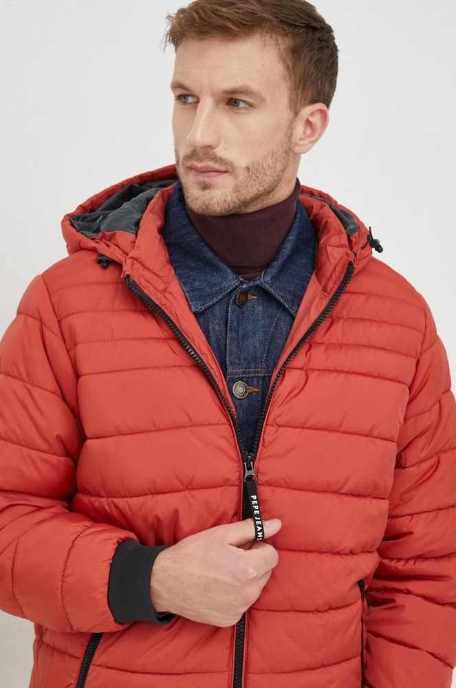 Куртка Pepe Jeans чоловіча колір червоний зимова