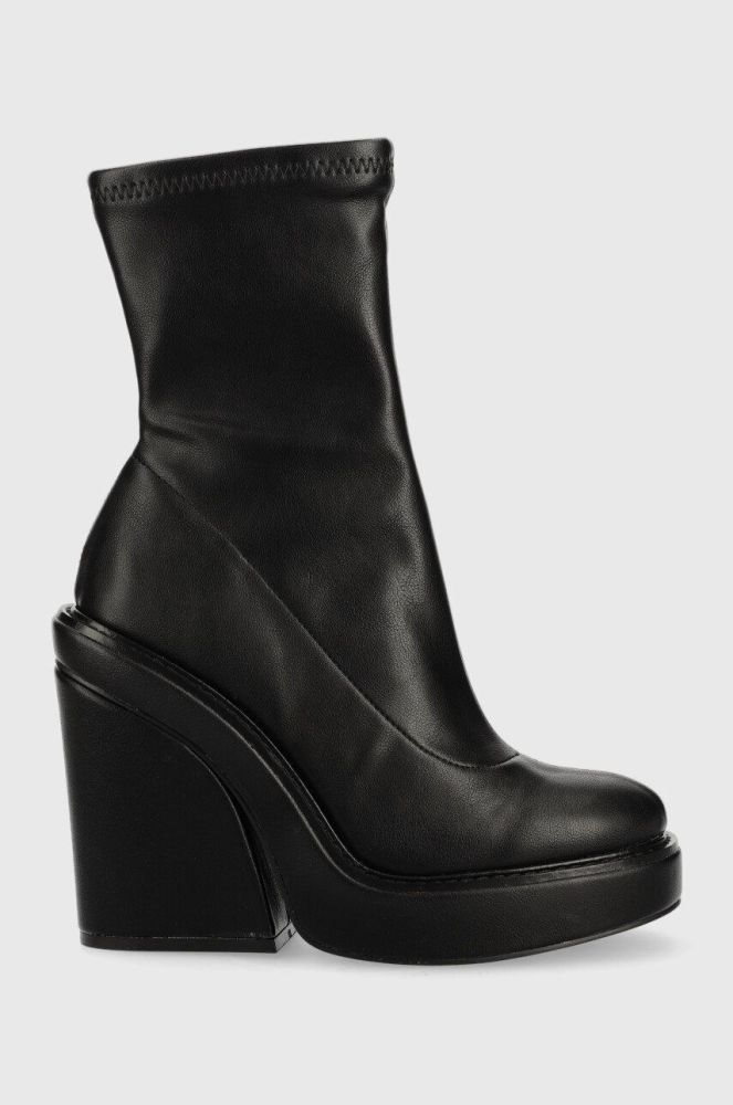 Черевики Steve Madden All Out жіночі колір чорний каблук блок