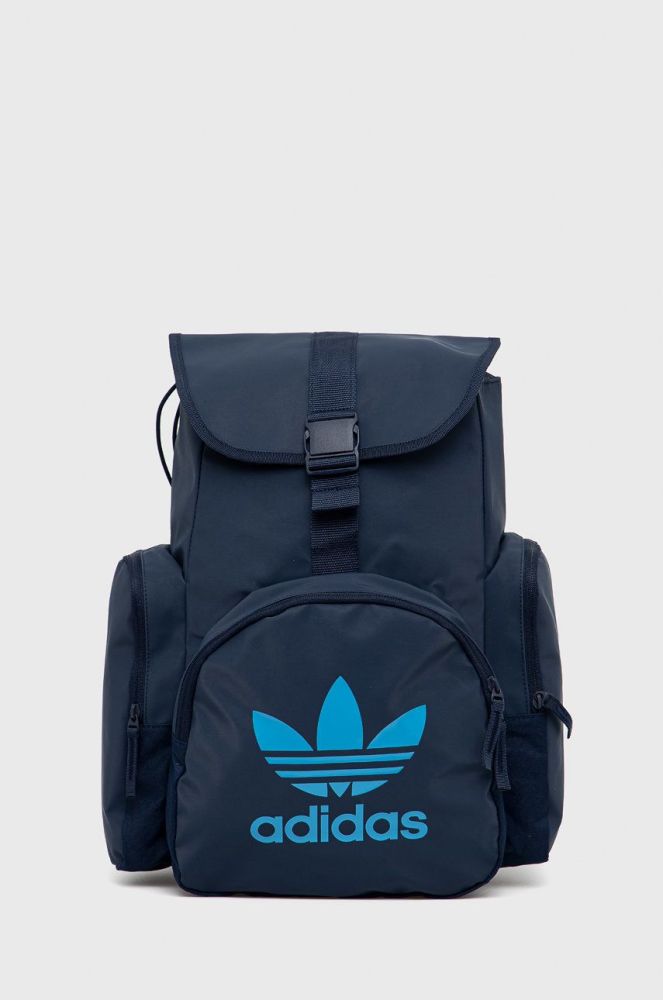 Рюкзак adidas Originals колір синій великий з принтом