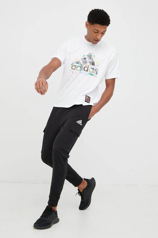 Спортивні штани adidas Performance чоловічі колір чорний однотонні (2466243)