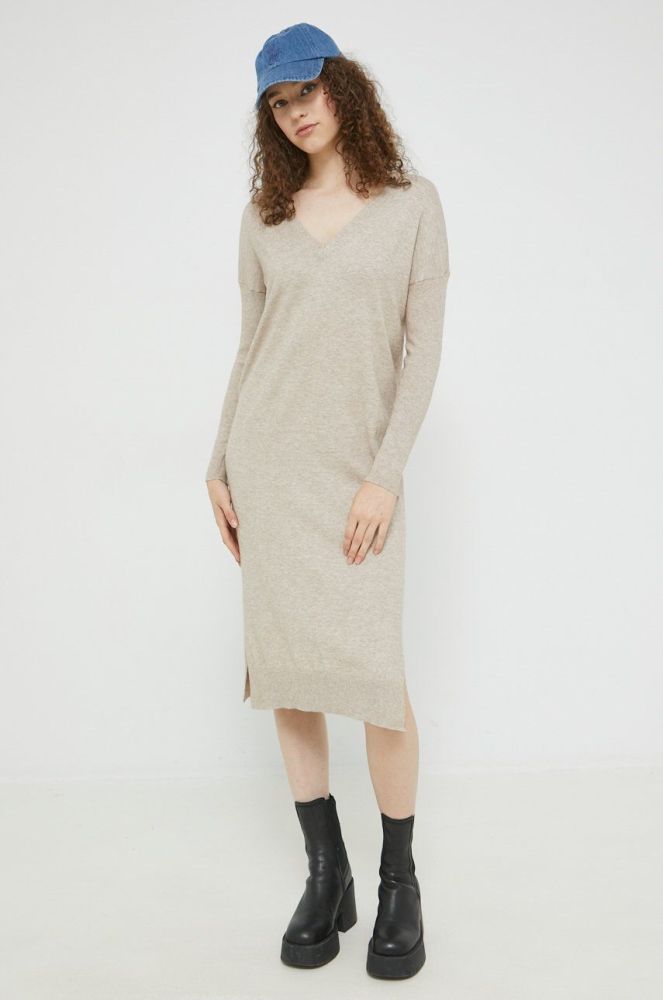 Сукня Only колір коричневий mini oversize