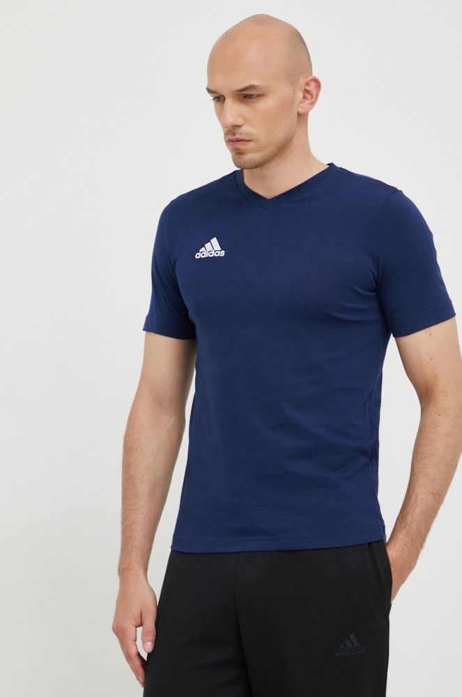 Футболка adidas Performance Entrada 22 чоловіча колір синій однотонний