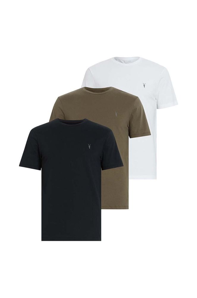 Бавовняна футболка AllSaints колір білий однотонний (3643327)
