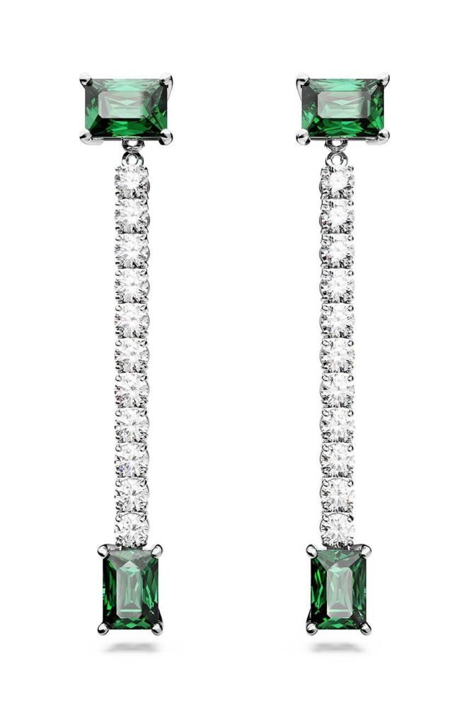 Сережки Swarovski MATRIX колір зелений (3387224)