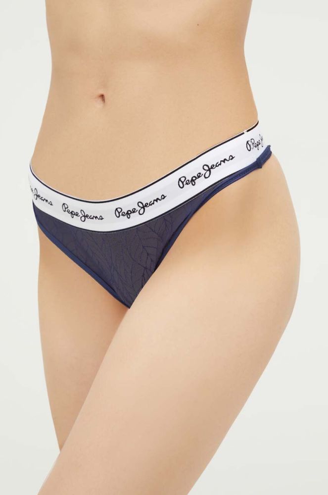 Стринги Pepe Jeans Mesh колір синій