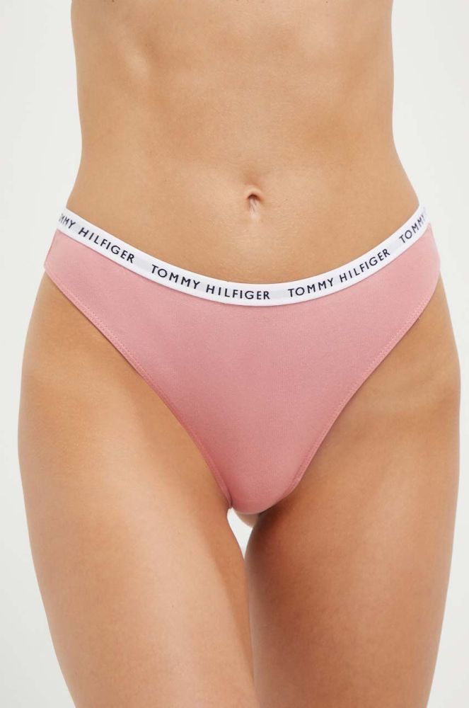 Стринги Tommy Hilfiger 3-pack колір барвистий (3436793)