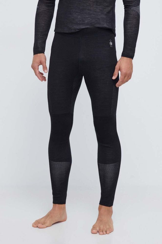 Функціональні легінси Smartwool Intraknit Thermal Merino колір чорний
