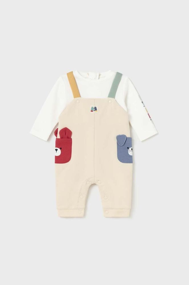 Комбінезон для немовлят Mayoral Newborn колір бежевий (3441710)