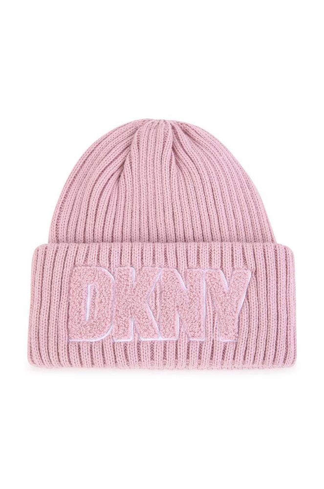 Дитяча шапка Dkny колір фіолетовий (3424052)