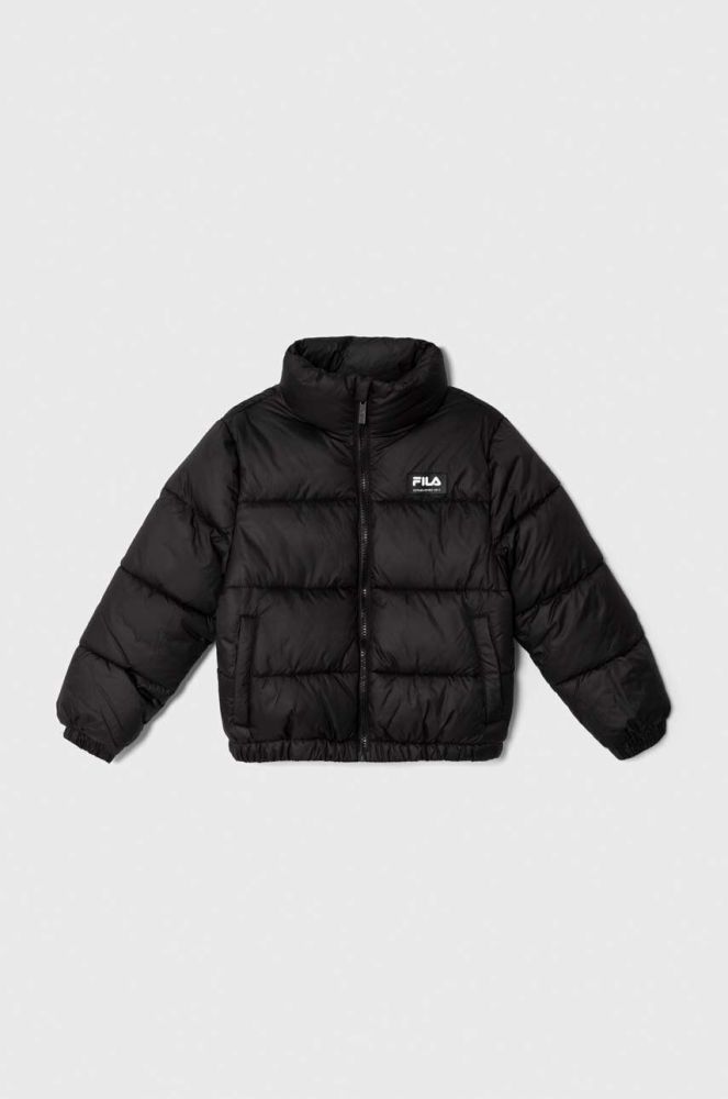 Дитяча куртка Fila THELKOW blocked padded jacket колір чорний