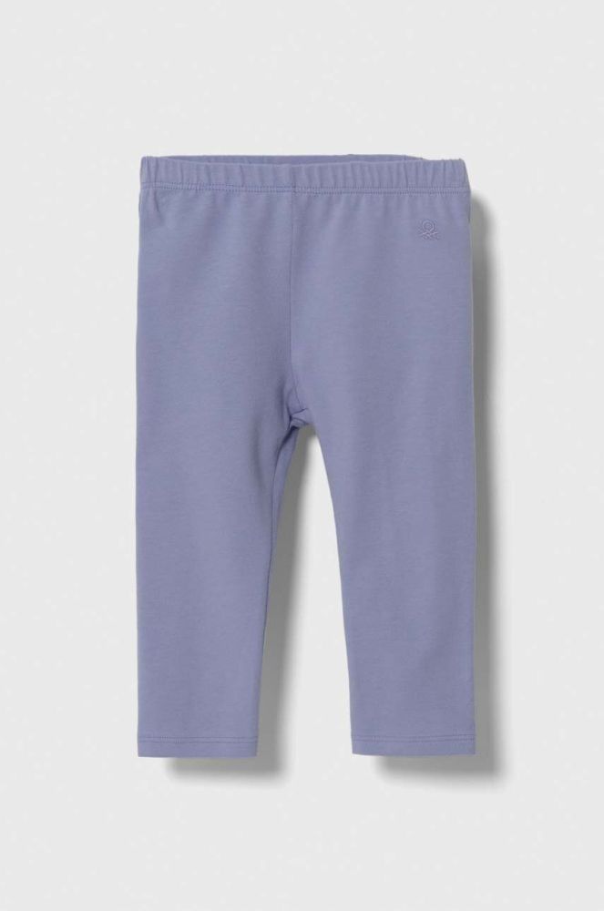 Дитячі легінси United Colors of Benetton колір фіолетовий однотонні (3409530)