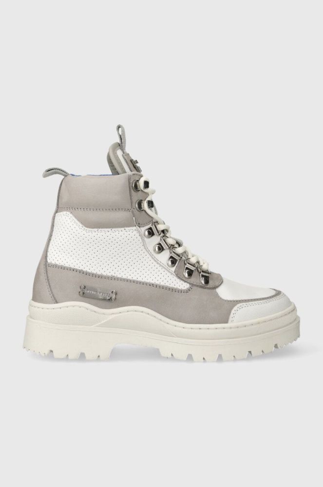 Черевики Filling Pieces Mountain Onyx жіночі колір сірий на плоскому ходу 64333811901