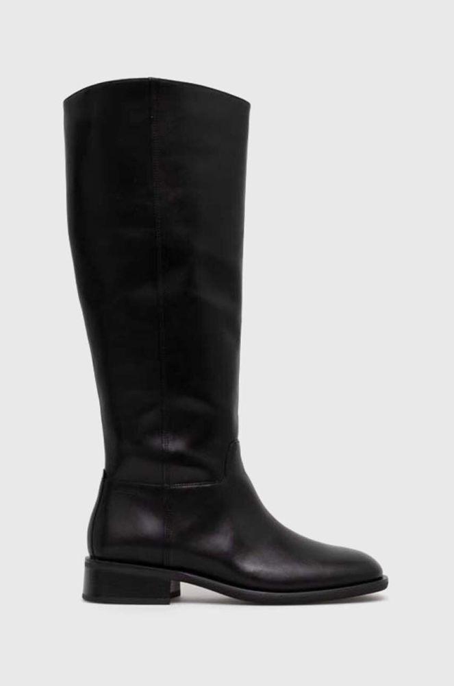 Шкіряні чоботи Vagabond Shoemakers SHEILA жіночі колір чорний на плоскому ходу 5635.001.20