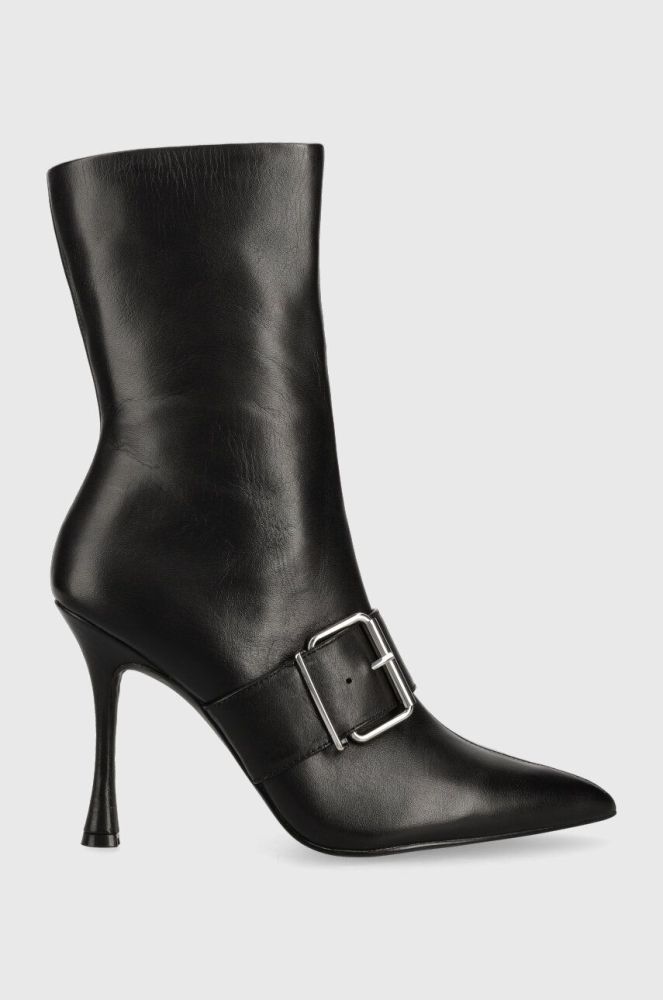 Шкіряні черевики Steve Madden Banter жіночі колір чорний на шпильці SM11002605