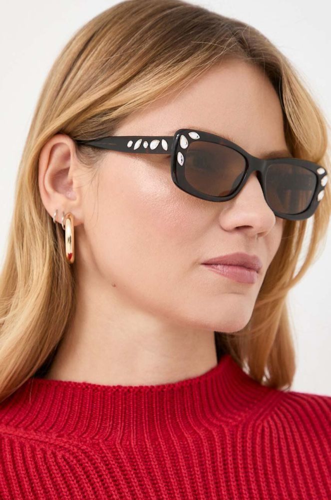 Сонцезахисні окуляри Swarovski 5679536 DEXTERA ORGANIC жіночі колір коричневий