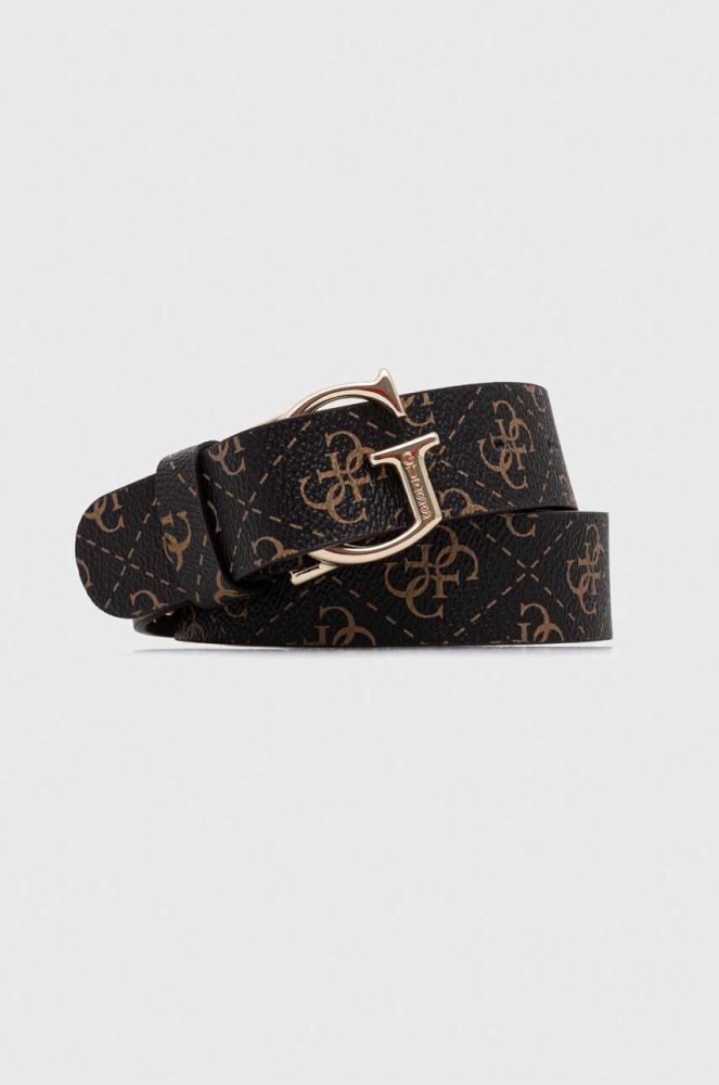 Ремінь Guess жіночий колір коричневий (3470976)