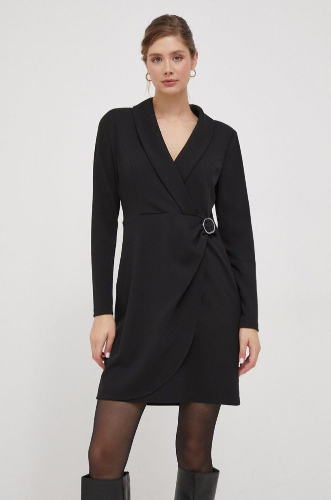Сукня Dkny колір чорний mini пряма (3633470)