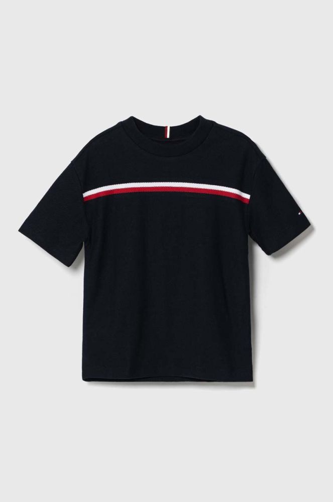Дитяча футболка Tommy Hilfiger колір синій візерунок (3572517)