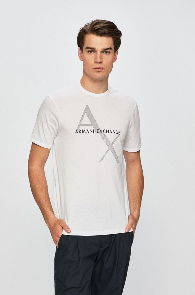 Armani Exchange - Футболка колір білий (319031)
