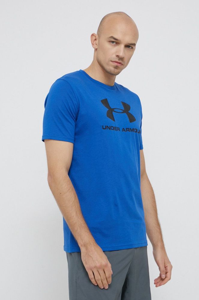Футболка Under Armour 1329590 з принтом 1329590-100 колір блакитний