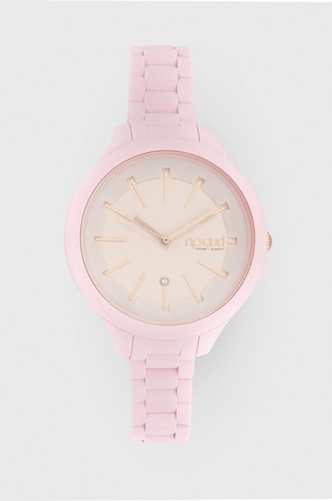 Годинник Rip Curl Deluxe Horizon жіночий колір рожевий