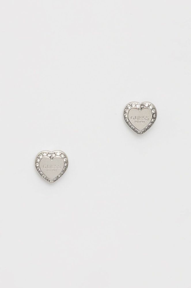 Сережки Guess колір срібний (2392460)
