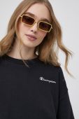 Кофта Champion 115293 жіноча колір чорний однотонна
