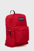 Рюкзак Jansport колір червоний великий однотонний