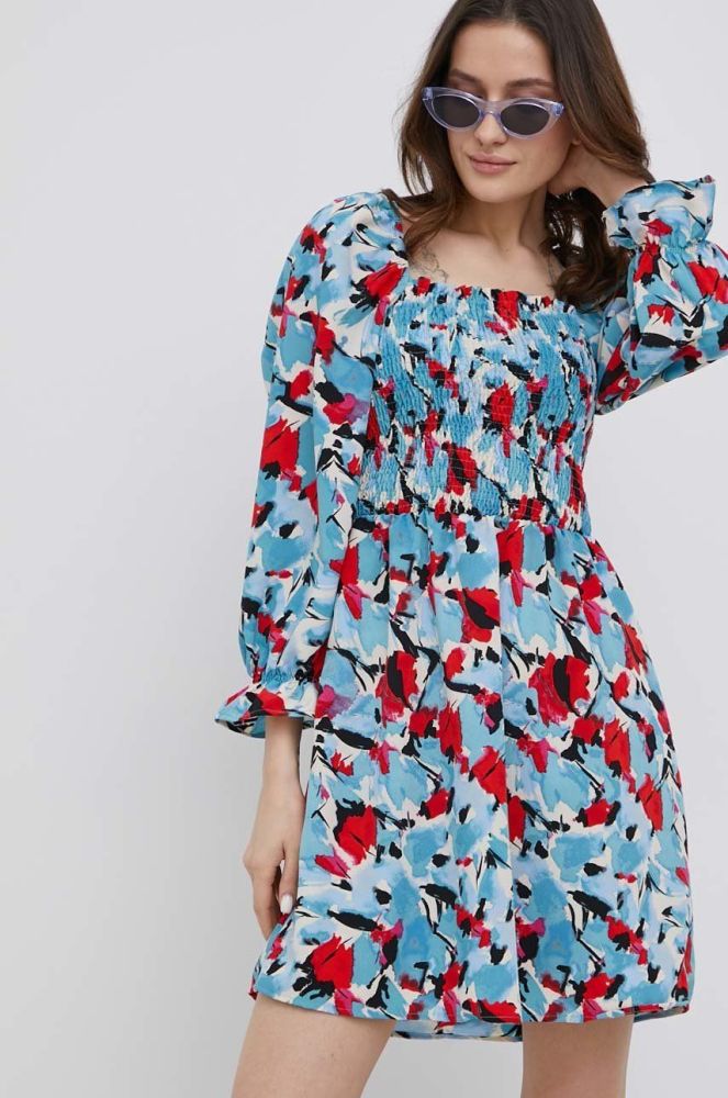 Сукня Vero Moda mini розкльошена колір блакитний (2078268)