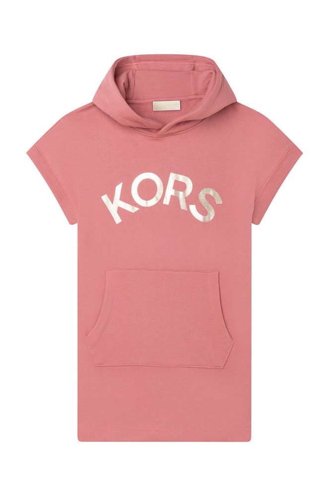 Дитяча бавовняна сукня Michael Kors колір рожевий mini пряма (2190320)