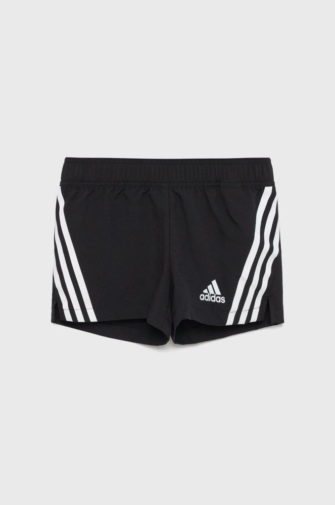 Дитячі шорти adidas Performance HD4344 колір чорний з аплікацією