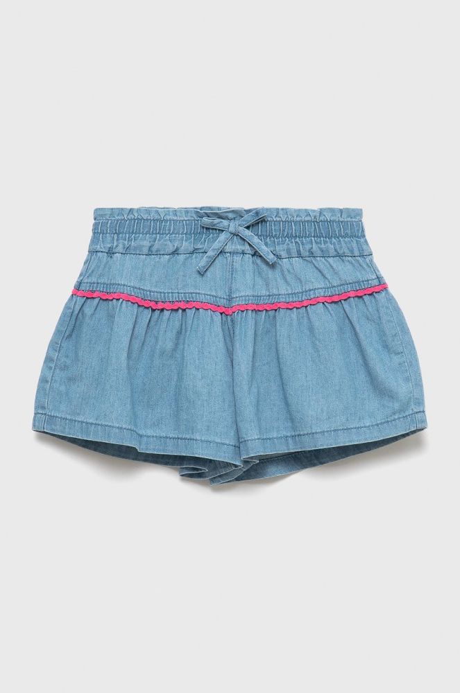Дитячі бавовняні шорти United Colors of Benetton однотонні колір блакитний (2349175)