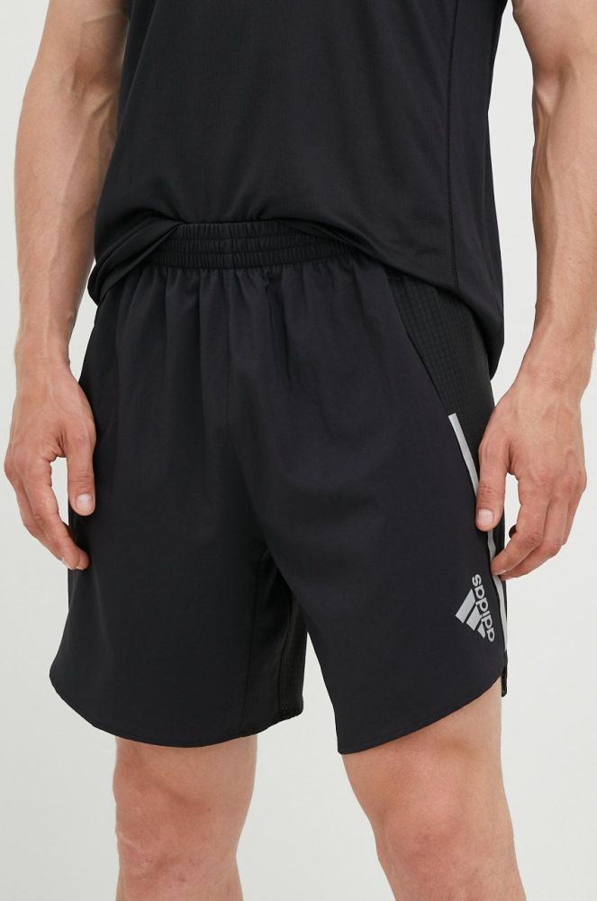Шорти для бігу adidas Performance Designed 4 Running чоловічі колір чорний