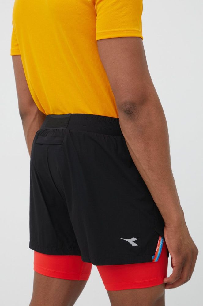 Шорти для бігу Diadora Be One чоловічі колір чорний (2433905)