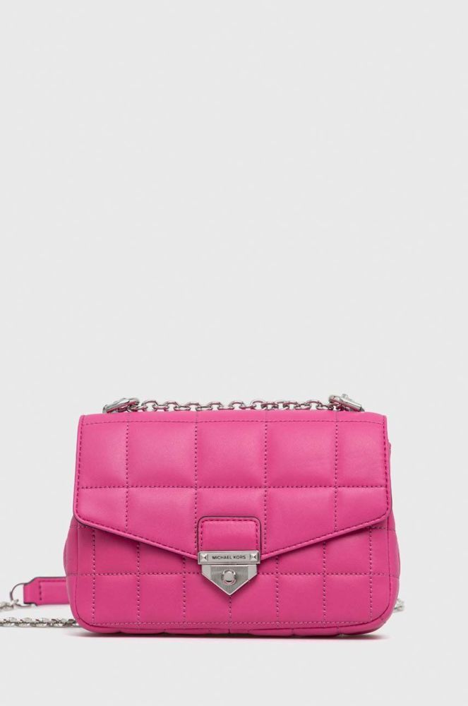 Шкіряна сумочка MICHAEL Michael Kors колір рожевий (2949144)