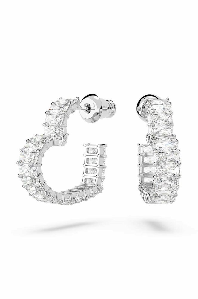 Сережки Swarovski 5653170 MATRIX колір срібний